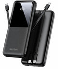 WesTech 22.5W Fast Charging Power Bank 10000mAh – Built-in Cables & LED Display