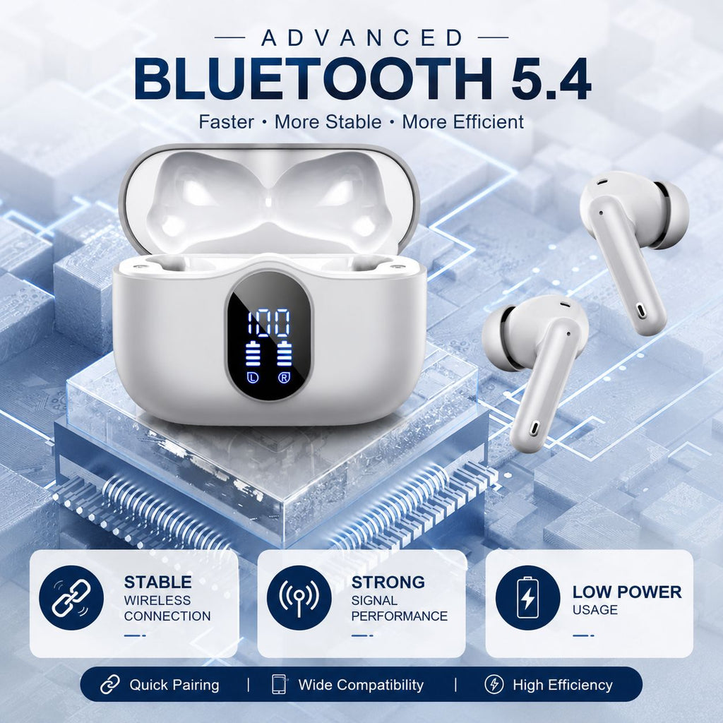 WesTech A90 PRO WIRELESS EARBUDS-BLUETOOTH 5.4