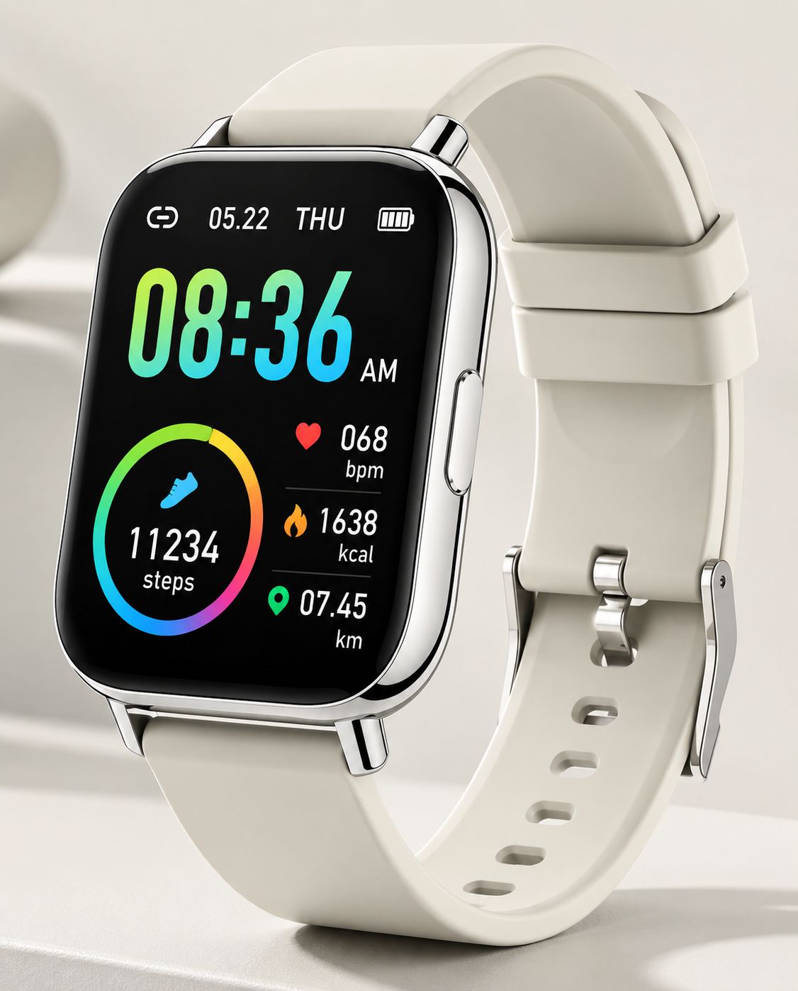 WeSTech FitPro Smart Watch – 1.69” HD Full Touch Screen | Heart Rate Monitor | Sleep Tracking | Sports Modes